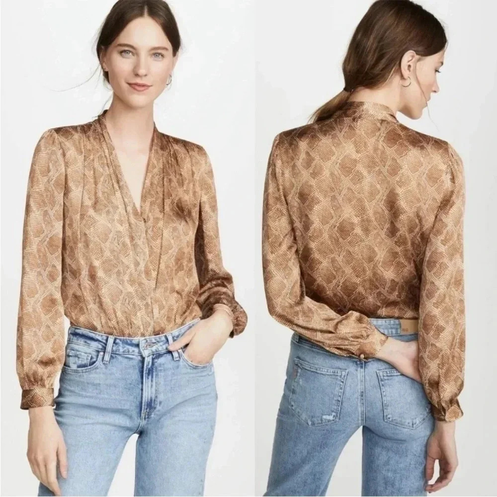 Paige Sevilla snake print bodysuit